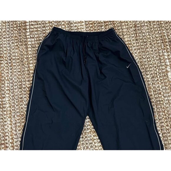 VTG Nike Golf Track Pants Men XL Black Gold Baggy Windbreaker Ankle Zip … - Picture 6 of 7